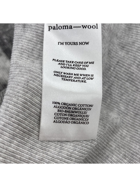 paloma wool 23ss ウール プリントカットソー グレー (M)[値下]