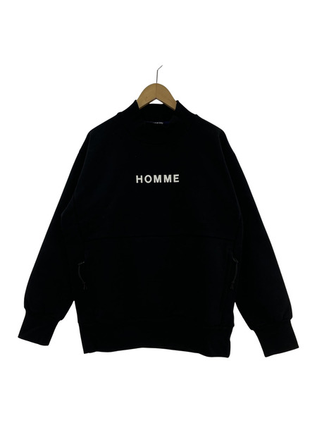 COMME des GARCONS HOMME/HOMMEプリントスウェット/S/BLK