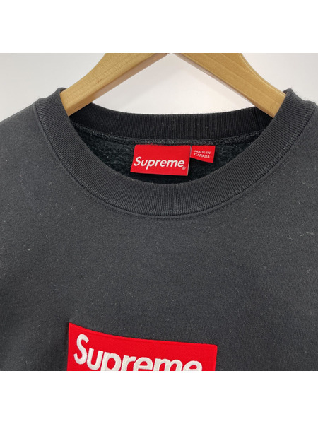 Supreme box logo crewneck black(M)