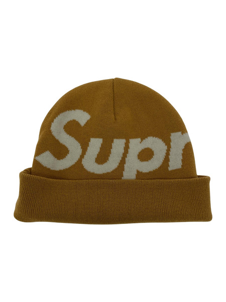 Supreme Big Logo Beanie イエロー