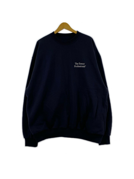 ennoy 25SS ロゴ刺繍クルーネックスウェット XXL 紺