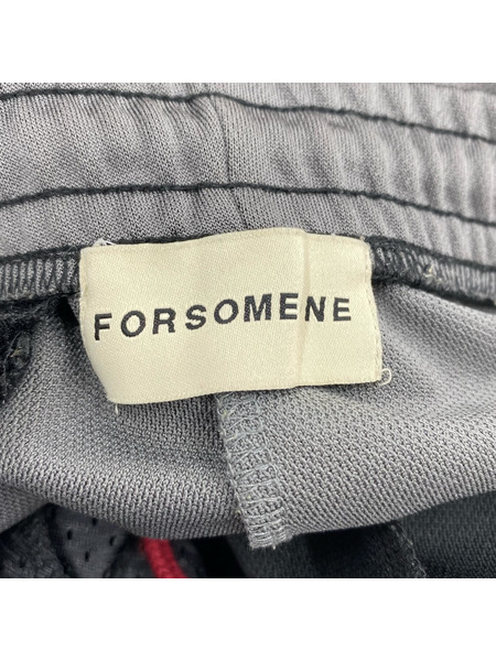 パンツ FORSOMEONE トラックパンツ ブラック/グレー 48