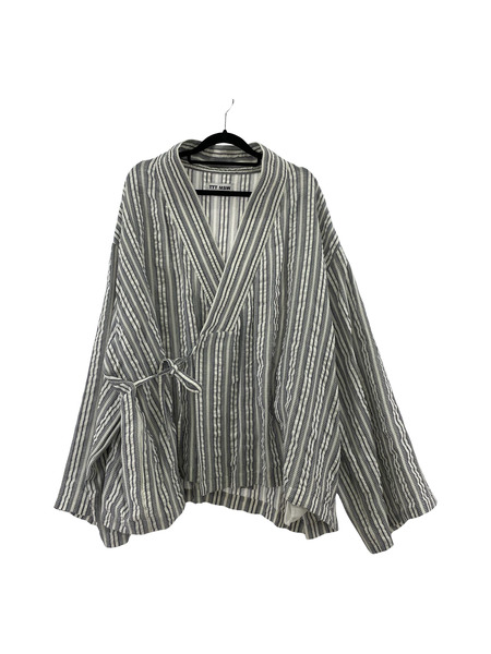 TTT_MSW 22SS KIMONO STRIPE SHIRT シャツ（M）