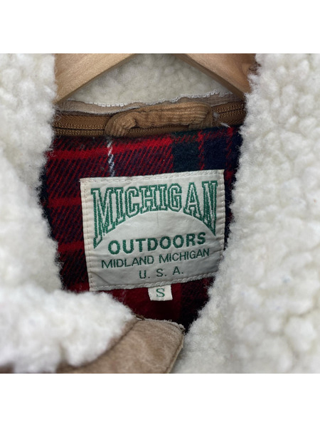MICHIGAN OUTODOOR USA製 コーデュロイダウンジャケット(S)