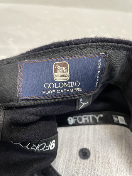 NEW ERA COLOMBO 9FORTY カシミヤ6パネルキャップ ネイビー