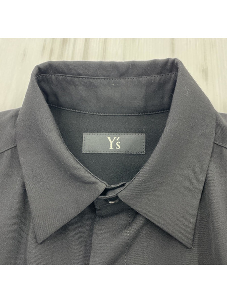 Y's L/Sロングシャツ 2 ブラック YM-D43-100