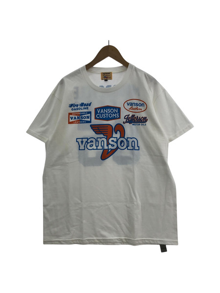 VANSON カットソー 白 (XL)