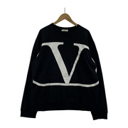 VALENTINO L/S ロゴスウェットシャツ BLK XXL