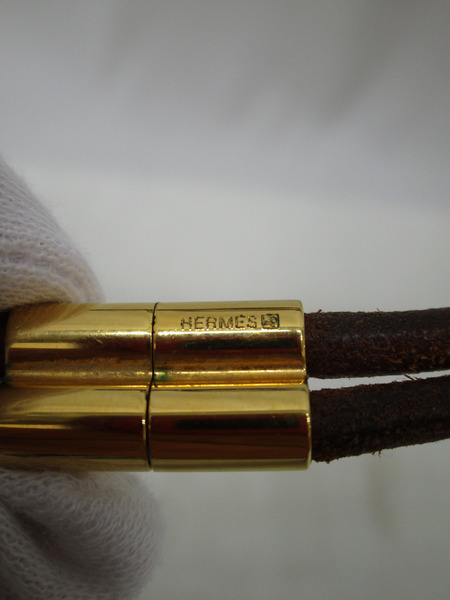アクセサリー HERMES レザーチョーカー