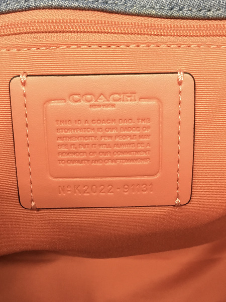 COACH デニムトートバック