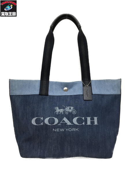 COACH デニムトートバック