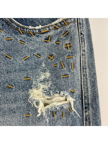 ADER ERROR デニム・ジーンズ 23SS ダメージデニム (30)