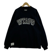 WTAPS スウェット・トレーナー モックネックフロントロゴスウェット ブラック