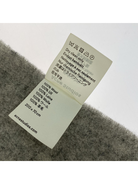 Acne Studios ソノ他 ウールマフラー GRY