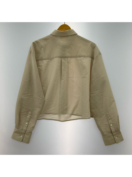 長袖シャツ MIESROHE 25SS シアークロップド ベージュ