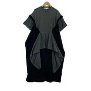 ENFOLD 半袖ワンピース MIX FABRIC LONG DRESS 36