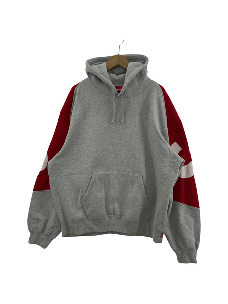 Supreme Big Logo Hooded Sweatshirt(L)グレー