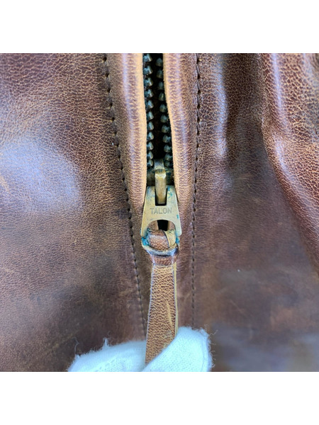 Aero Leather ホースハイド ハーフベルテッド 茶 (38)