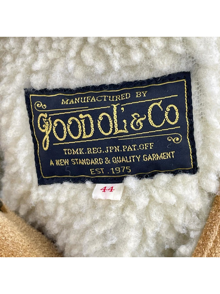 GOOD OL' レザージャケット スウェードレザーボアランチジャケット