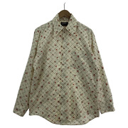 JC Penney 70s L/S シャツ 花柄 ベージュ