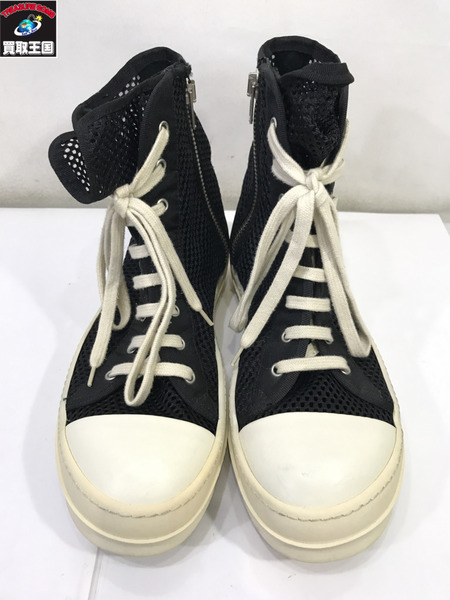 RICK OWENS DRKSHDW 14ss RAMONES SNEAKER ラモーンズ メッシュ size42/黒/スニーカー/リックオウエンス