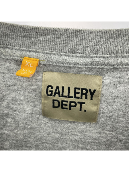 GALLERY DEPT スリーブ×バックロゴ L/SプリントTee XL グレー