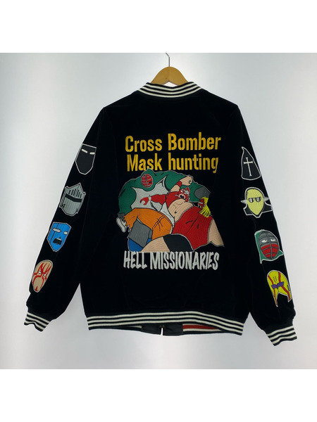 ジャケット PUNK DRUNKERS×キン肉マン 別珍スカジャン BLK L