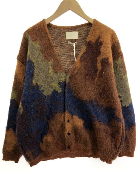 YOKE 22AW STILL JACQUARD CARDIGAN 2 ブラウン[値下]