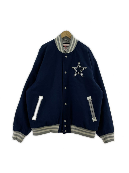 mitchell&ness ブルゾン・ジャンパー ウールスタジャン(2XL)紺