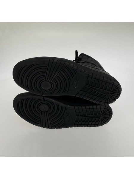 NIKE スニーカー AIR JORDAN 1 MID/ブラック/27.0