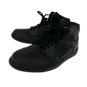 NIKE スニーカー AIR JORDAN 1 MID/ブラック/27.0