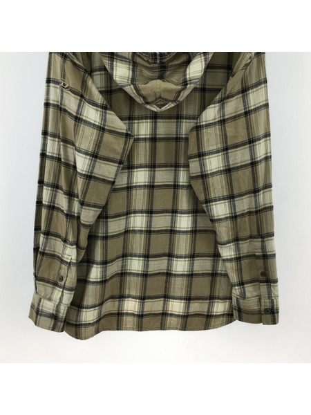 DIESEL 長袖シャツ S-DEWNY-HOOD フード付キネルシャツ/44