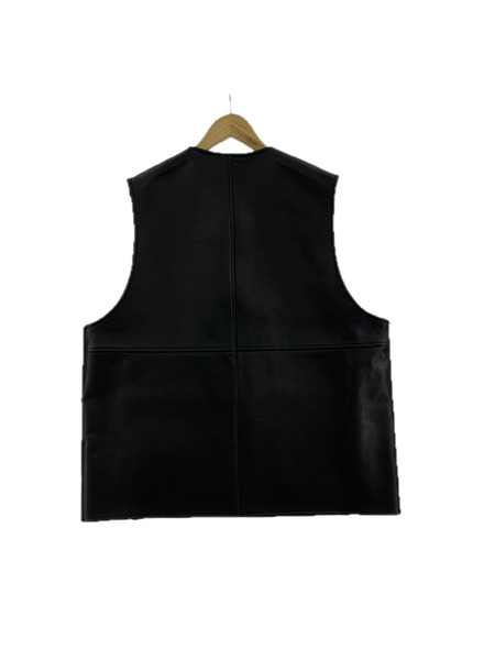 ジレ・ベスト SSSTEIN 24AW BONDED LEATHER VEST ST.924