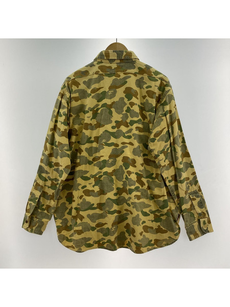 A BATHING APE 1st camo コットンシャツ（L）