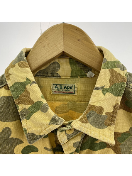 A BATHING APE 1st camo コットンシャツ（L）