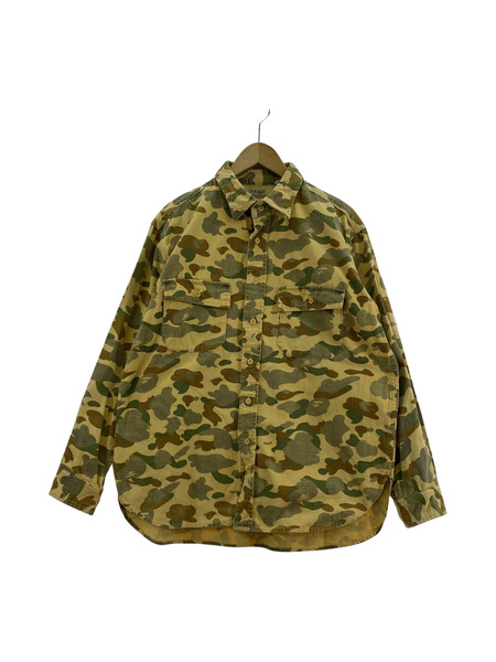 A BATHING APE 1st camo コットンシャツ（L）