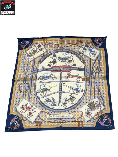 HERMES カレ70 馬車の変遷 スカーフ シルク エルメス