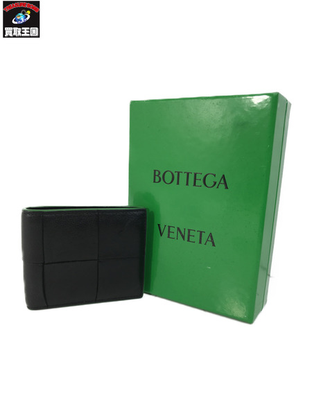 BOTTEGA VENETA/マキシイントレ/コンパクトウォレット/BLK GRN