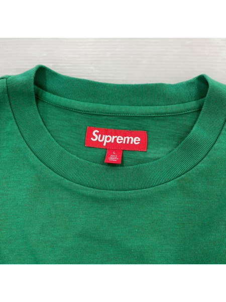 Supreme 半袖Tシャツ・カットソー Pocket Tee 緑(L)