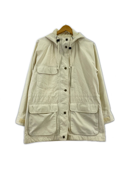 Eddie Bauer マウンテンパーカ 黒タグ ホワイト  S
