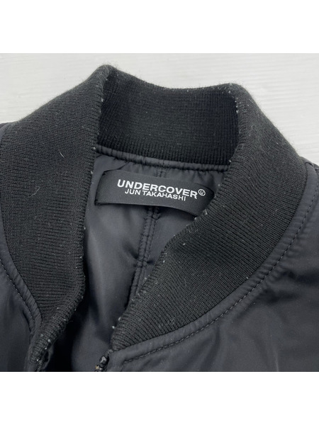 UNDERCOVER ブルゾン・ジャンパー Faust ナイロンツイル 中綿 MA-1 SIZE 4 BLK