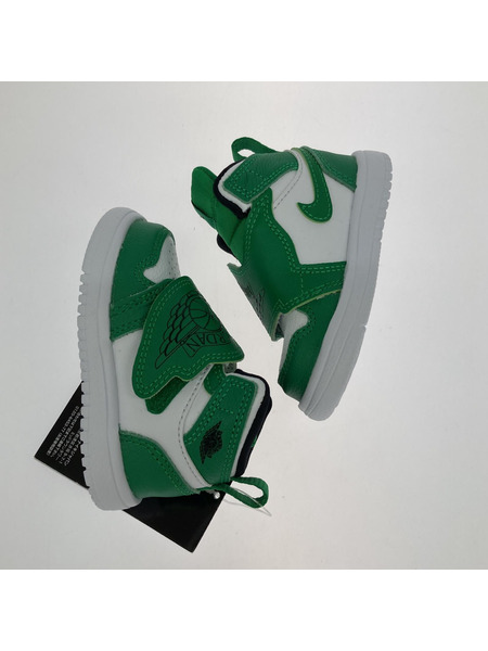 NIKE SKY JORDAN 1 TD スニーカー 緑白 10cm