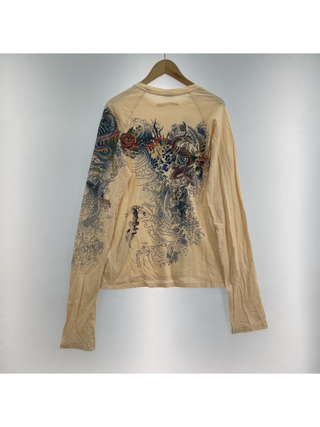 JEAN-PAUL GAULTIER バスストップ タトゥースキン L/S ラグランカットソー sizeM