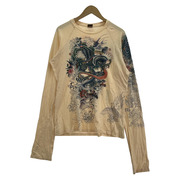 JEAN-PAUL GAULTIER バスストップ タトゥースキン L/S ラグランカットソー sizeM
