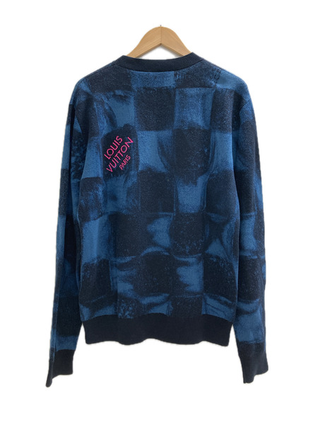 LV ダミエソルトジャカードクルーネックニット XS[値下]