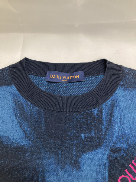 LV ダミエソルトジャカードクルーネックニット XS[値下]