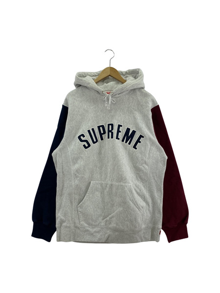 Supreme 16AW Color Blocked Arc Logo Hooded Sweatshirt XL