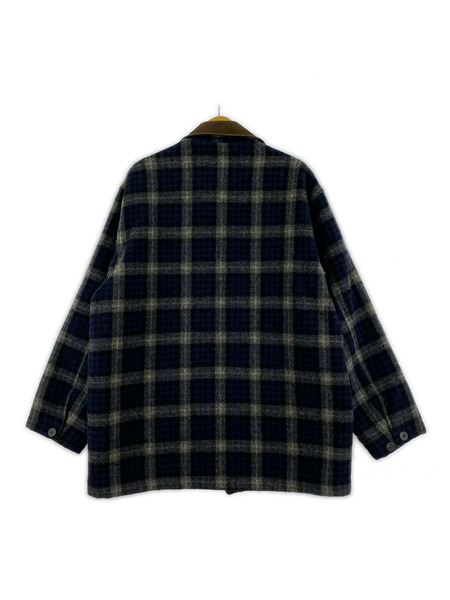 OLD・VINTAGE ジャケット USA製 Brooks Brothers 襟レザー ウールジャケット