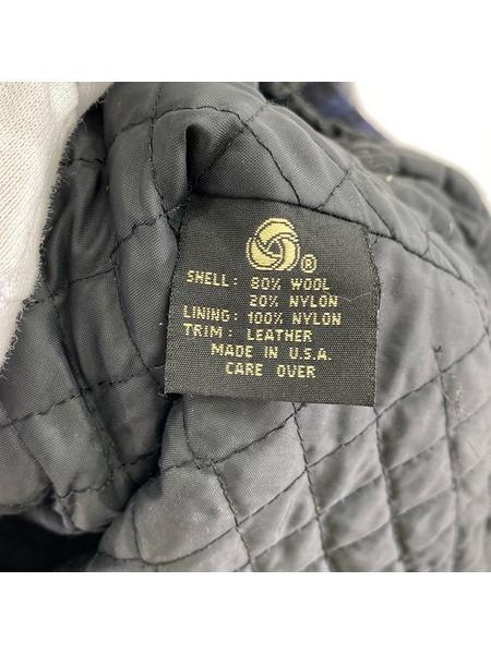 OLD・VINTAGE ジャケット USA製 Brooks Brothers 襟レザー ウールジャケット