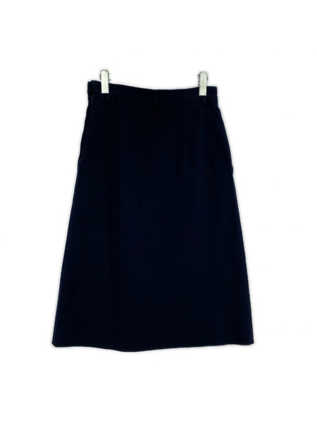 tricot COMME des GARCONS ヒザ丈スカート 90s ウールスカート NVY[値下]